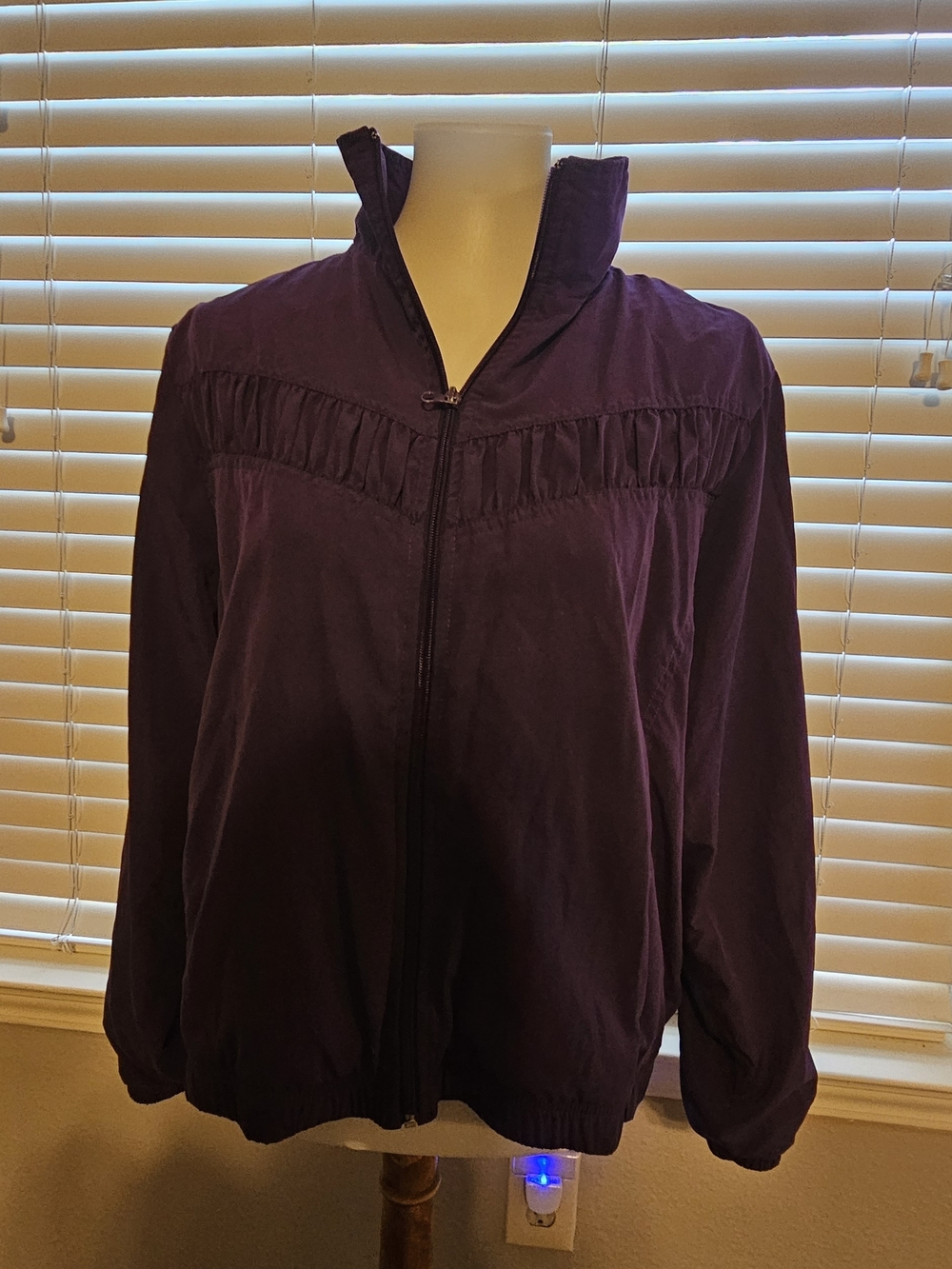 Women's Purple Zip-Front Jacket
